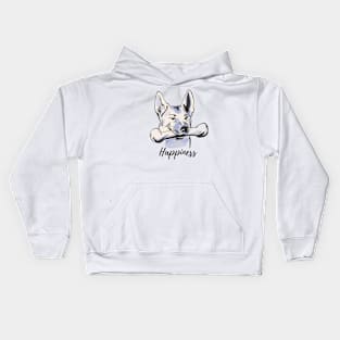 Dog Bon happiness Kids Hoodie